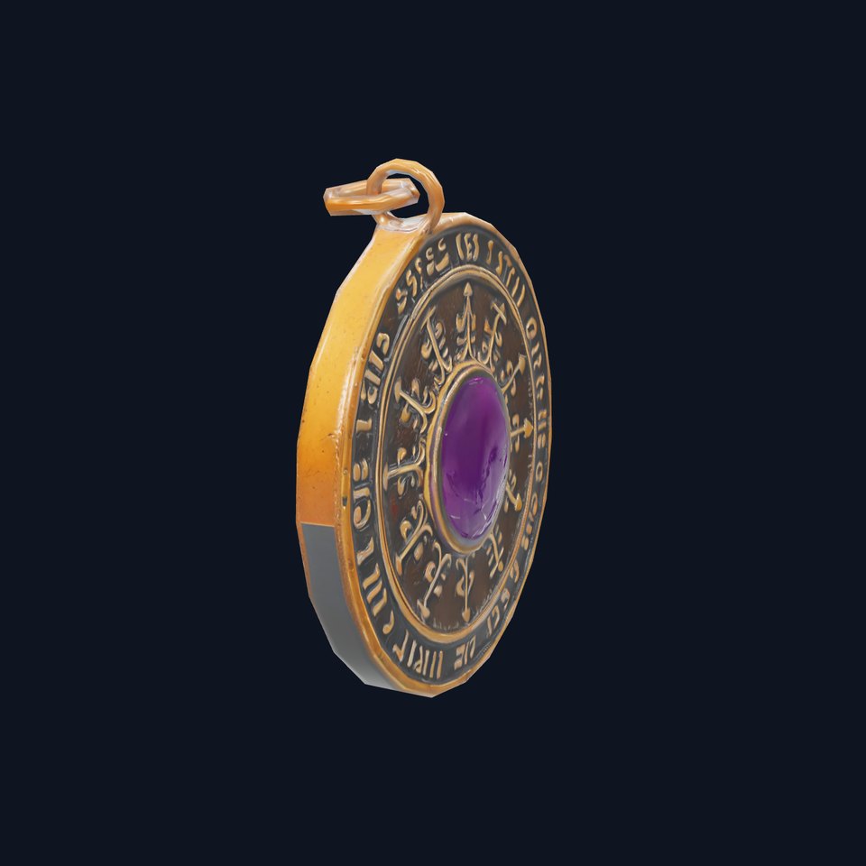 Mystic Amulet Bronze model pack